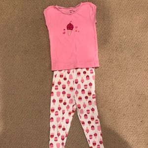 Carter's Pink Ice Cream Bar Summer PJs Size 3